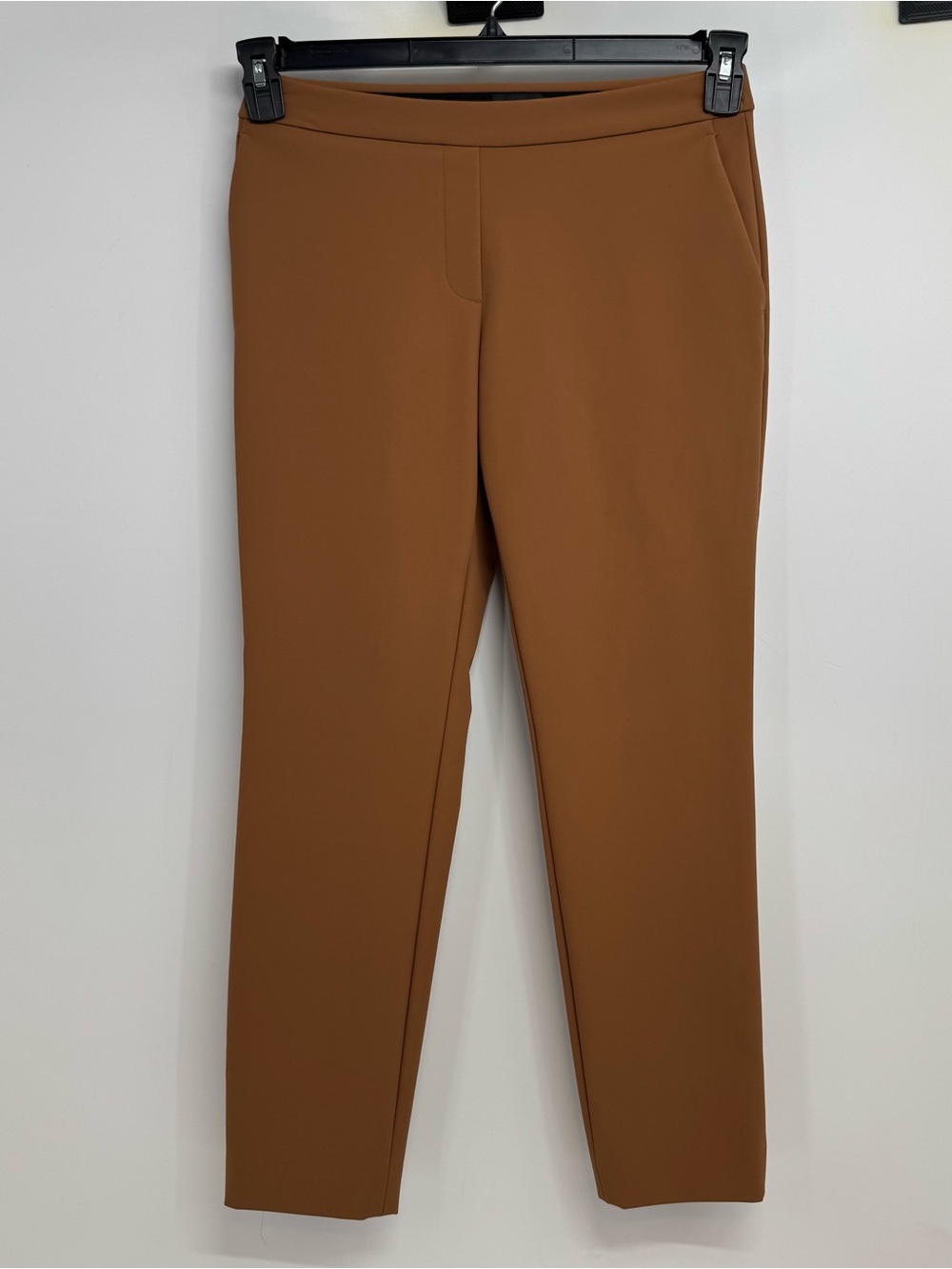 Theory Women's Size 4 Brown Modern Pull on Cropped Pants Stretch